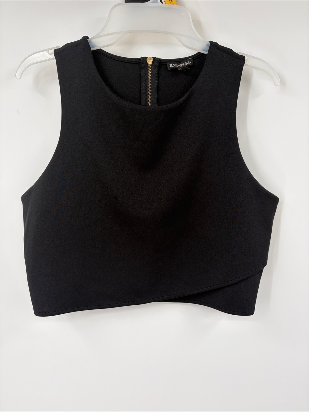 Express Black Cut Out Crop Top Size Large